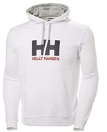 Bluzy męskie - Helly Hansen HH logo sweter Hoodie męski NOWY, biały, s 33977 - miniaturka - grafika 1