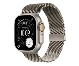Apple Watch Ultra 3 GPS + Cellular 49mm Naturalny Tytan Tytanowa bransoleta L - Smartwatch - miniaturka - grafika 1