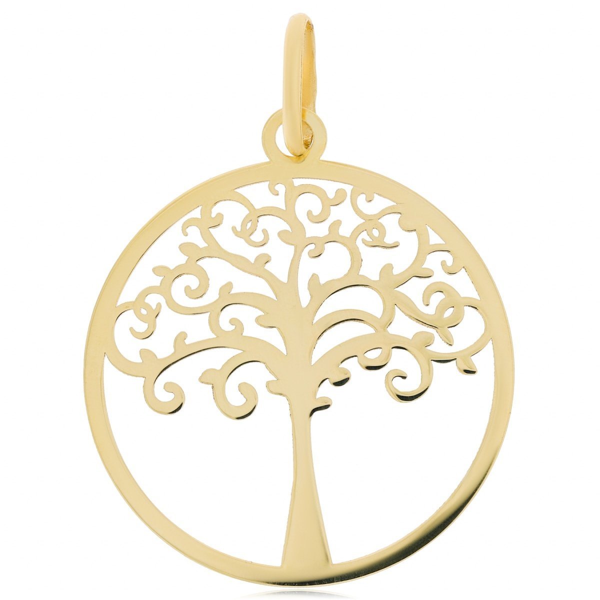 Złota zawieszka drzewko w kółku pr.333