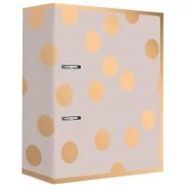 Interdruk Segregator A4/75/2R Satin Gold Dots - Segregatory - miniaturka - grafika 1