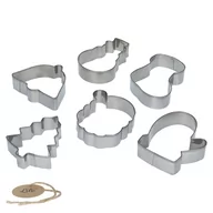 Formy do ciast - Wykrawacze foremki do ciastek różne kształty zestaw 6 sztuk Tadar - miniaturka - grafika 1