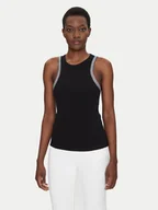 Koszulki i topy damskie - Fracomina Top FS25ST2009J401R9 Czarny Slim Fit - miniaturka - grafika 1