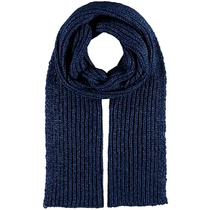 Szalik Męski szal Wełna Wełniany niebieski granat - Apaszki i szaliki męskie - miniaturka - grafika 1