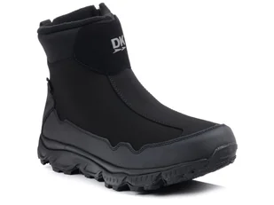 Buty zimowe męskie śniegowce ocieplane czarne za kostkę DK 2462-43 - Botki męskie - miniaturka - grafika 1