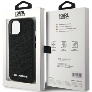 Etui Karl Lagerfeld Quilted K Pattern na iPhone 15 - czarne - Etui i futerały do telefonów - miniaturka - grafika 8