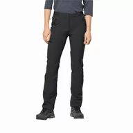 Spodnie sportowe damskie - Damskie spodnie softshellowe Jack Wolfskin GEIGELSTEIN PANTS W black - 34 - miniaturka - grafika 1