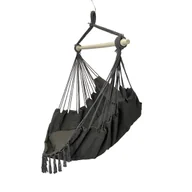 Fotele ogrodowe wiszące - Corciano Hamak-krzesło brazylijskie antracytowe - miniaturka - grafika 1