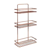 Półki łazienkowe - 2-poziomowa półka łazienkowa Metaltex Copper - miniaturka - grafika 1