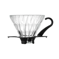 Zaparzacze i kawiarki - Szklany Drip Hario V60-01 - Czarny - miniaturka - grafika 1