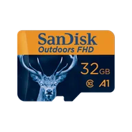 Karty pamięci - SanDisk Outdoors FHD MicroSDHC UHS-I Card with SD Adapter - 32GB Single Pack - SDSQUNR-032G-GN6VA - miniaturka - grafika 1