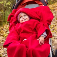 Koce i narzuty dla dzieci - Baby Gadgets Baby Wrapi Active - Kocyk z rękawami - Czerwony GAD02262 - miniaturka - grafika 1