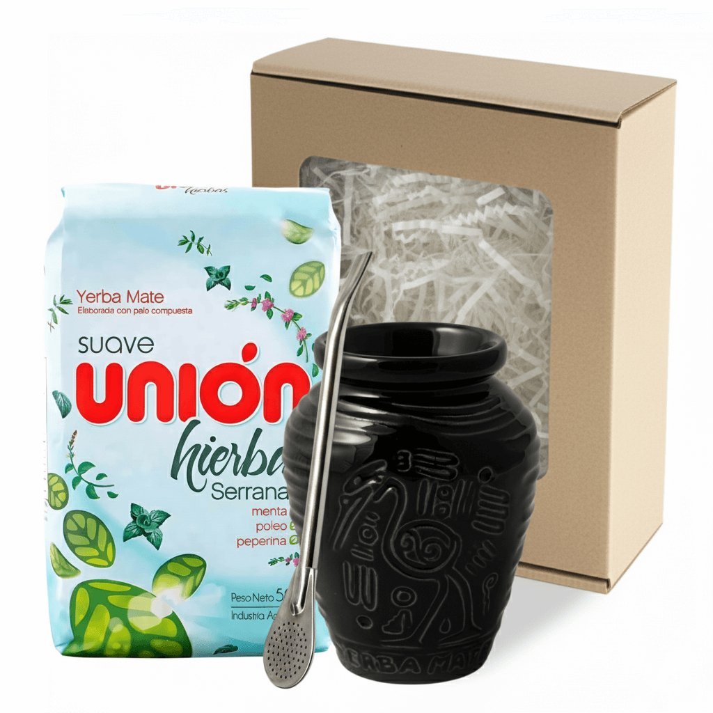 Zestaw PREZENTOWY Yerba Mate: Union Hierbas Matero Bombilla