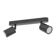 Oprawy, klosze i abażury - Lampa sufitowa RECISO-E 2xGU10 - czarny - miniaturka - grafika 1