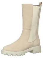 Kozaki damskie - Paul Green Skórzane kozaki w kolorze beżowym - miniaturka - grafika 1