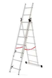 AWTOOLS DRABINA ALUMINIOWA BASIC 3x7 STOPNI 150KG Kup teraz w korzystnych ratach - Drabiny - miniaturka - grafika 1