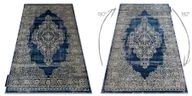 Dywany - Dywan DE LUXE nowoczesny 474 Ornament - Strukturalny granatowy / złoty niebieski 180x270 cm - miniaturka - grafika 1