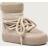 Śniegowce damskie - Tommy Hilfiger Śniegowce z dodatkiem skóry - miniaturka - grafika 1