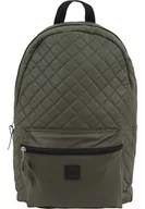 Plecaki - Plecak Diamond Quilt Leather Imitation Backpack Olive - miniaturka - grafika 1