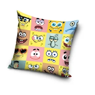 Poduszka ozdobna SpongeBob SBOB241007 40 x 40 cm - Kołdry i poduszki dla dzieci - miniaturka - grafika 1