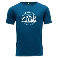 Koszulki sportowe męskie - Koszulka męska Devold Orskog Merino 130 Tee Man Rozmiar: L / Kolor: niebieski - miniaturka - grafika 1