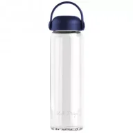 Butelki termiczne - Vialli Design Szklana butelka na wodę Fuori granatowa 30244 540 ml - miniaturka - grafika 1