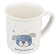 Kubki dla dzieci - Canpol Babies Cute Animals Kubek Plastikowy Z Uchem Dla Dziecka 170 ml 12m+ Piesek - miniaturka - grafika 1