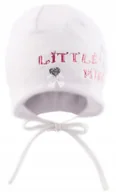 Czapki damskie - CZAPKA CZAPECZKA 40 BIAŁA DLA NOWORODKA WIĄZANA - miniaturka - grafika 1