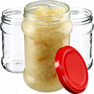 Słoiki na przetwory Seno 315ml 50 szt. 66mm + wieczka czerwone - Pojemniki kuchenne - miniaturka - grafika 1