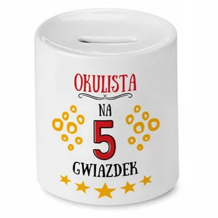 Dla Okulisty Skarbonka na Urodziny na Prezent z Nadrukiem ze Zdjęciem + Opakowanie na prezent (wzór 03) - Skarbonki - miniaturka - grafika 1