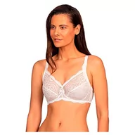 Biustonosze - Playtex Biustonosz - Biustonosz bez fiszbin Flower Elegance Koronkowa Idealne wsparcie dla kobiet, biały, 80D - miniaturka - grafika 1