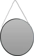 Lustra - Małe lustro okrągłe lustro ścienneReplika acyjne szkło metalowe lustroReplika acyjne antracyt Ø 20 cm - miniaturka - grafika 1