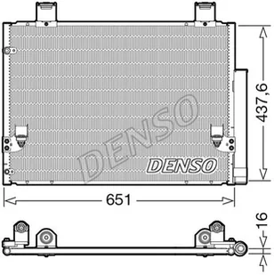 Skraplacz, klimatyzacja Denso DCN50057 - Akcesoria do klimatyzacji i ogrzewania - miniaturka - grafika 1