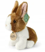 Maskotki i pluszaki - Rappa Pluszowa realistyczna maskotka Królik biało-brązowy siedzący 16 cm - miniaturka - grafika 1