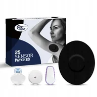 Glukometry i akcesoria dla diabetyków - CureTape Sensor Patches, plastry na sensor CGM do monitorowania glukozy, czarne, 25 sztuk - miniaturka - grafika 1
