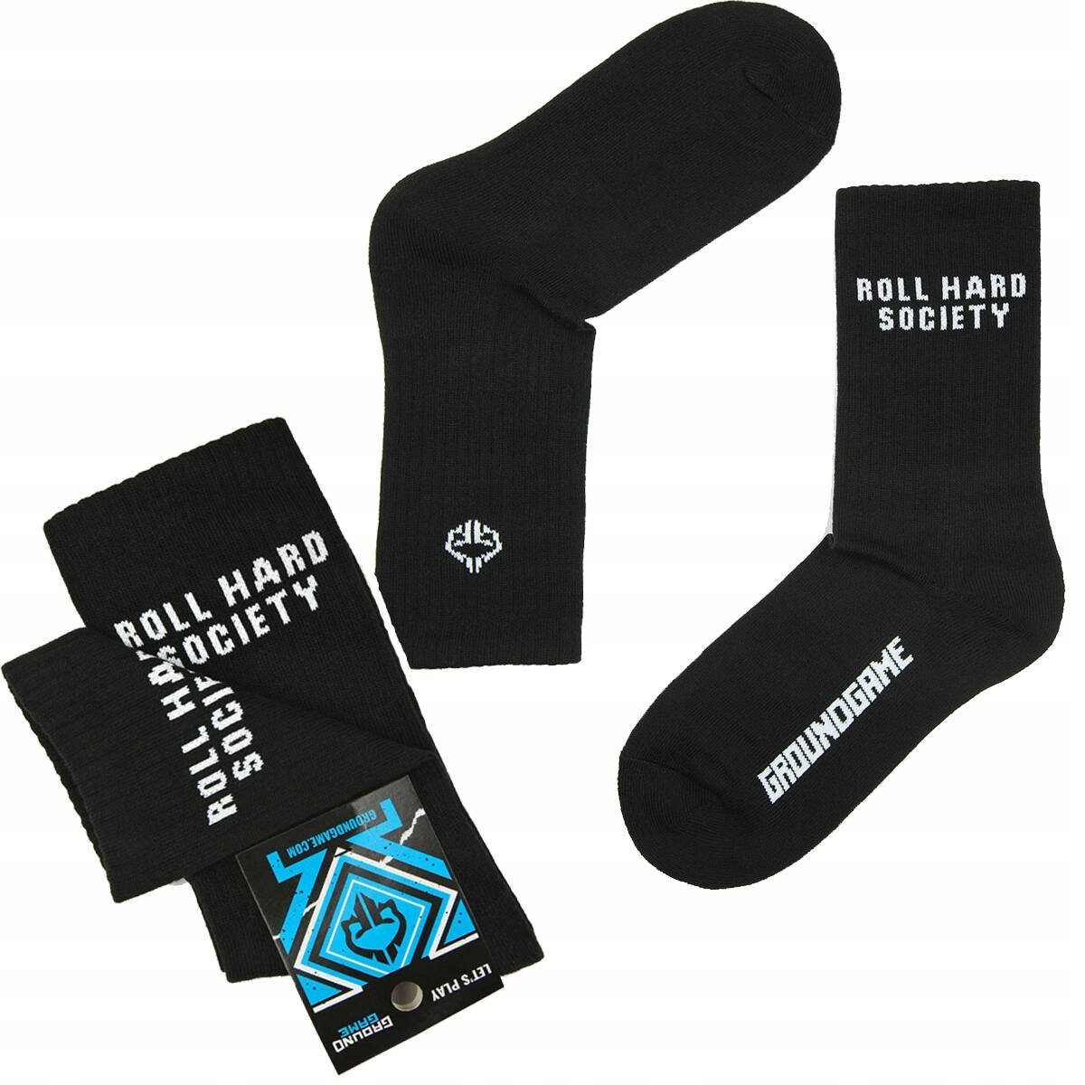 Skarpety Bawełniane Ground Game Roll Hard Society Czarne R. 43/46