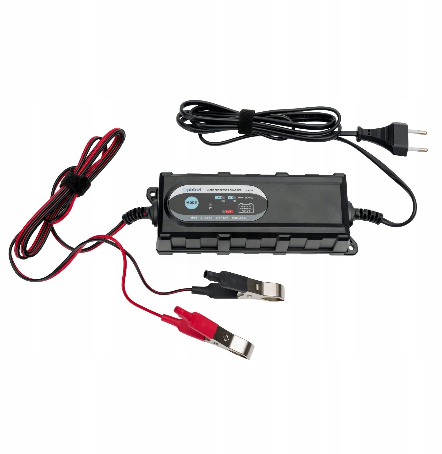 Platinet CAR BATTERY CHARGER SMART 3.8A 6-12V PCBC38