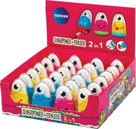 Przybory szkolne - Temperówka z gumką i pojemnikiem 89820 - miniaturka - grafika 1