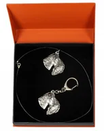 Breloki - Kerry Blue Terrier Brelok i Naszyjnik w pudełku - miniaturka - grafika 1