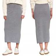 Spódnice - SPÓDNICA DAMSKA SWETERKOWA MIDI ROZCIĘCIE ELEGANCKA WYGODNA MORAJ L/XL GREY - miniaturka - grafika 1