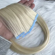 Pozostałe akcesoria fryzjerskie - TEMU 10szt./ Blond 60# Mini Przedłużenia Włosów na Taśmie Ludzkie Proste Niewidoczne, 12/16/20 Cali - Jasny Blond (Blond 60#) Prawdziwe Ludzkie Włosy - miniaturka - grafika 1