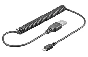 Goobay spiralny kabel micro Usb 37-100cm Z Niemiec - Kable USB - miniaturka - grafika 2