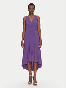 Morgan Sukienka koktajlowa 251-REEL M Fioletowy Regular Fit - Sukienki - miniaturka - grafika 1