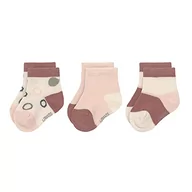 Skarpetki damskie - LÄSSIG Dziecięce skarpety do sneakersów, zestaw 3 par, offwhite/pudrowy różowy, rozmiar 15-18 - miniaturka - grafika 1