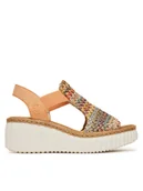 Sandały damskie - Rieker Sandały CEO-69172-92 Kolorowy - miniaturka - grafika 1