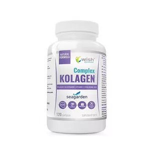 WISH Pharmaceutical Kolagen Seagarden) Rybi Morski 500mg 120 Kapsułek 81 - Stawy, mięśnie, kości - miniaturka - grafika 1
