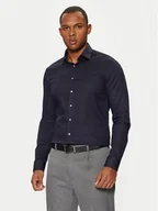 Koszule męskie - Calvin Klein Koszula K10K108426 Granatowy Slim Fit - miniaturka - grafika 1