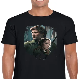 KOSZULKA THE LAST OF US Serial GRA L CZARNA 3346 - Koszulki męskie - miniaturka - grafika 1