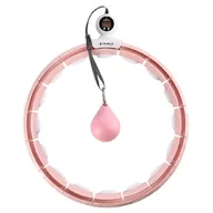 Obciążenia - HMS HHM15 Hula Hop z magnesem i obciążeniem różowy + licznik - miniaturka - grafika 1