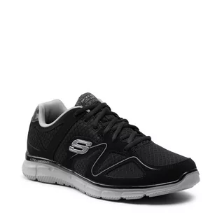 Buty sportowe męskie - Skechers męski Sneaker Flash Point Black/Gray -  czarny -  47.5 EU 58350/BKGY - grafika 1