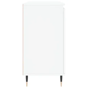 Szafka, biała, 104x35x70 cm, materiał drewnopochodny Lumarko! - Szafki do salonu - miniaturka - grafika 7